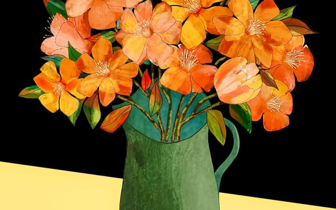 Sur fond de noir, la lumière se fait plus vive